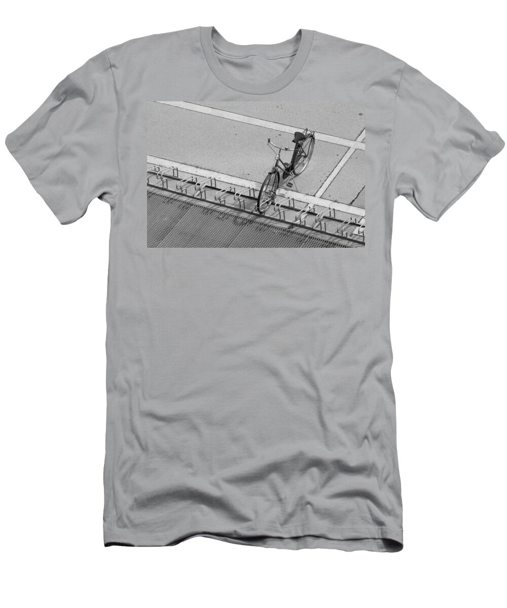 Bicycle T-Shirt featuring the photograph Lonely Bicycle by Andreas Berthold