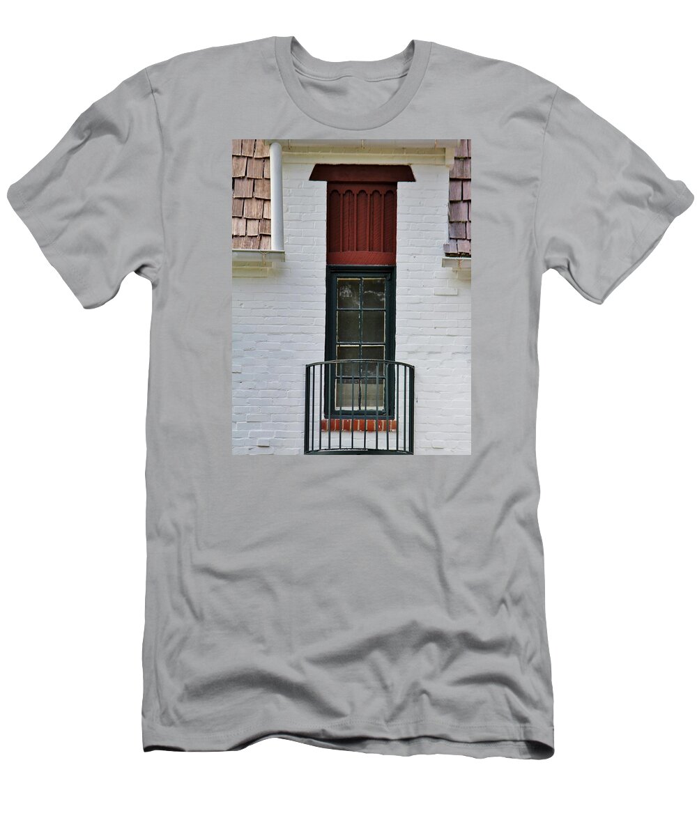 Long T-Shirt featuring the photograph Long Old Window by Cynthia Guinn