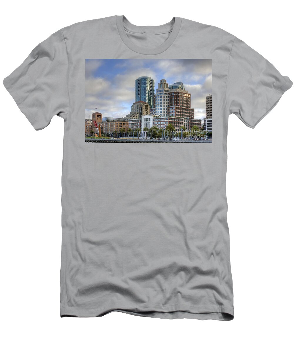 Kate Brown T-Shirt featuring the photograph Looking Downtown by Kate Brown