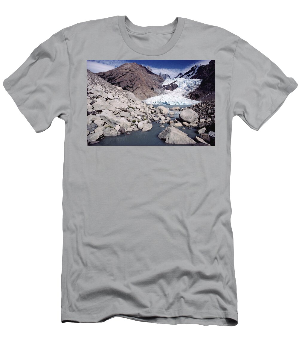 Feb0514 T-Shirt featuring the photograph Los Glaciares Np Patagonia Argentina by Tui De Roy
