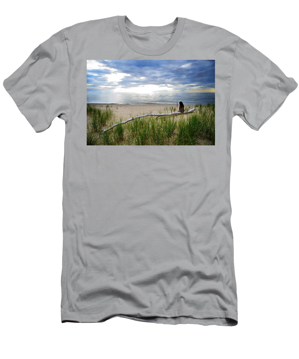 Beach T-Shirt featuring the photograph Lost in Thought by Rick Bartrand