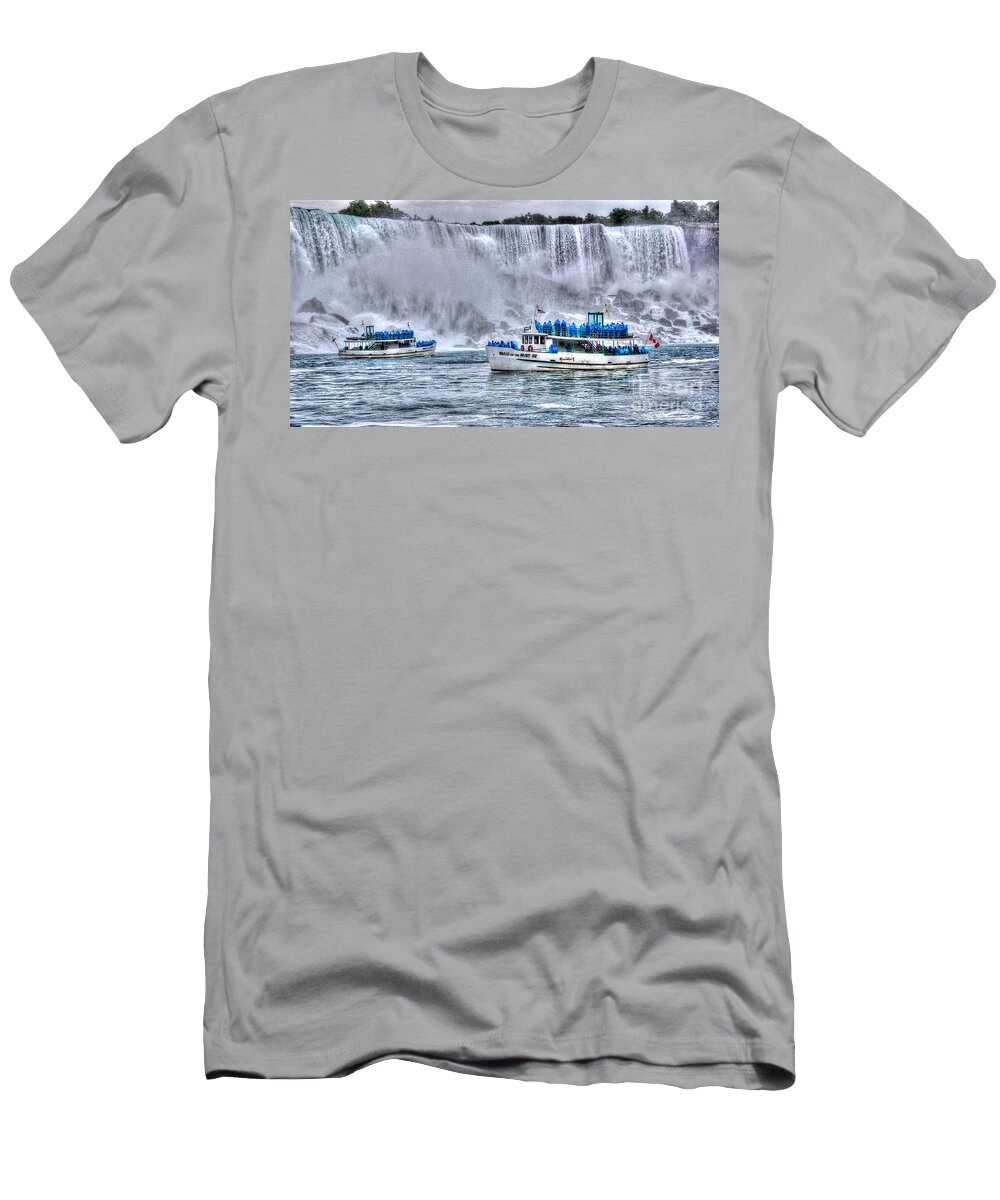 Niagara Falls T-Shirt featuring the photograph Maid of the Mist by Bianca Nadeau