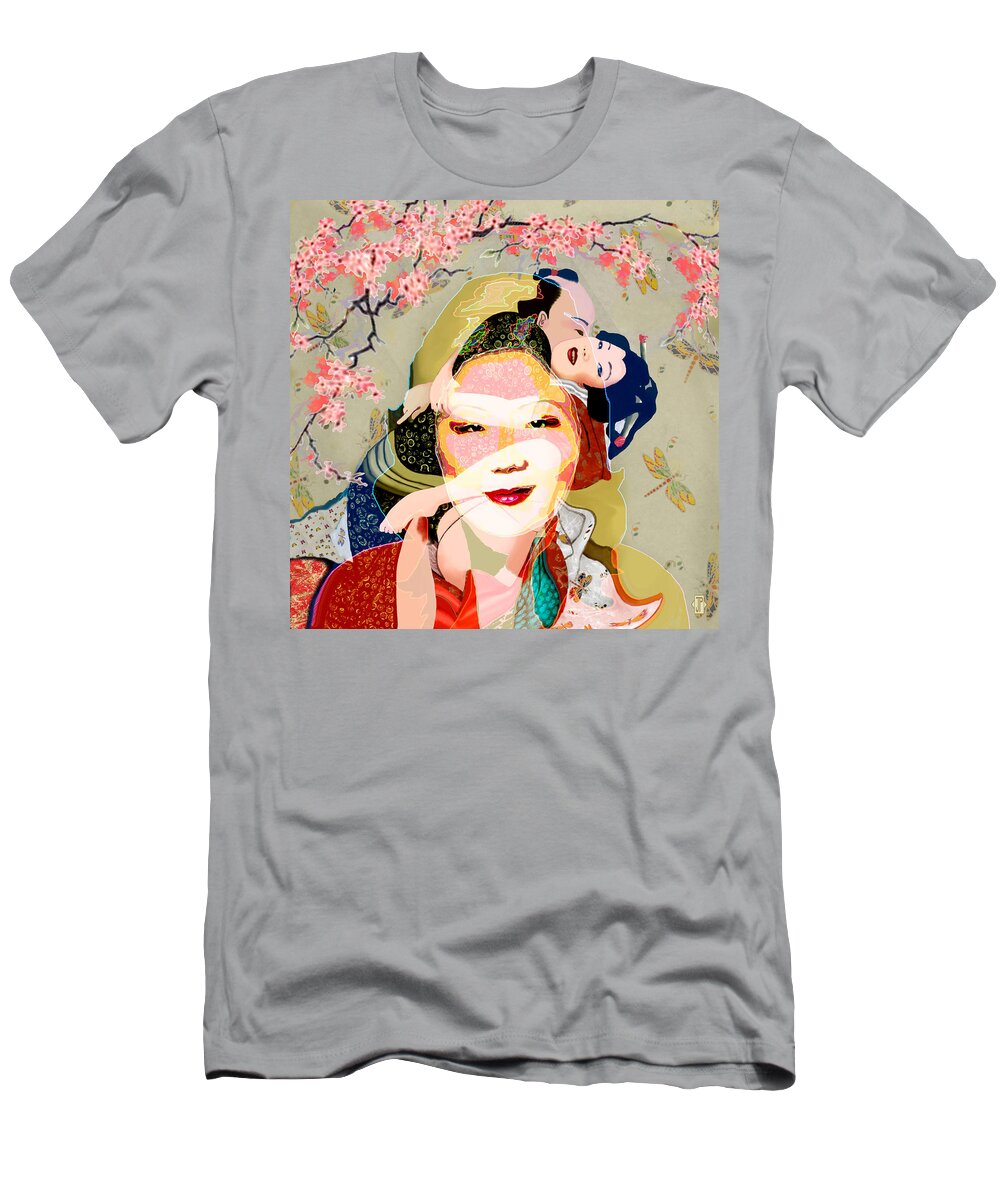 Comedienne T-Shirt featuring the digital art Margaret Cho 4 by Jann Paxton