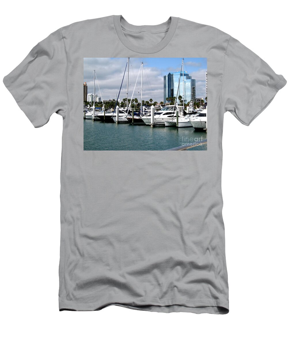 Marina T-Shirt featuring the photograph Marina in Sarasota by Oksana Semenchenko