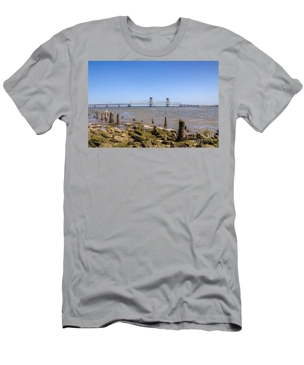Bridge T-Shirt featuring the photograph Marine Parkway Bridge by Rick Kuperberg Sr