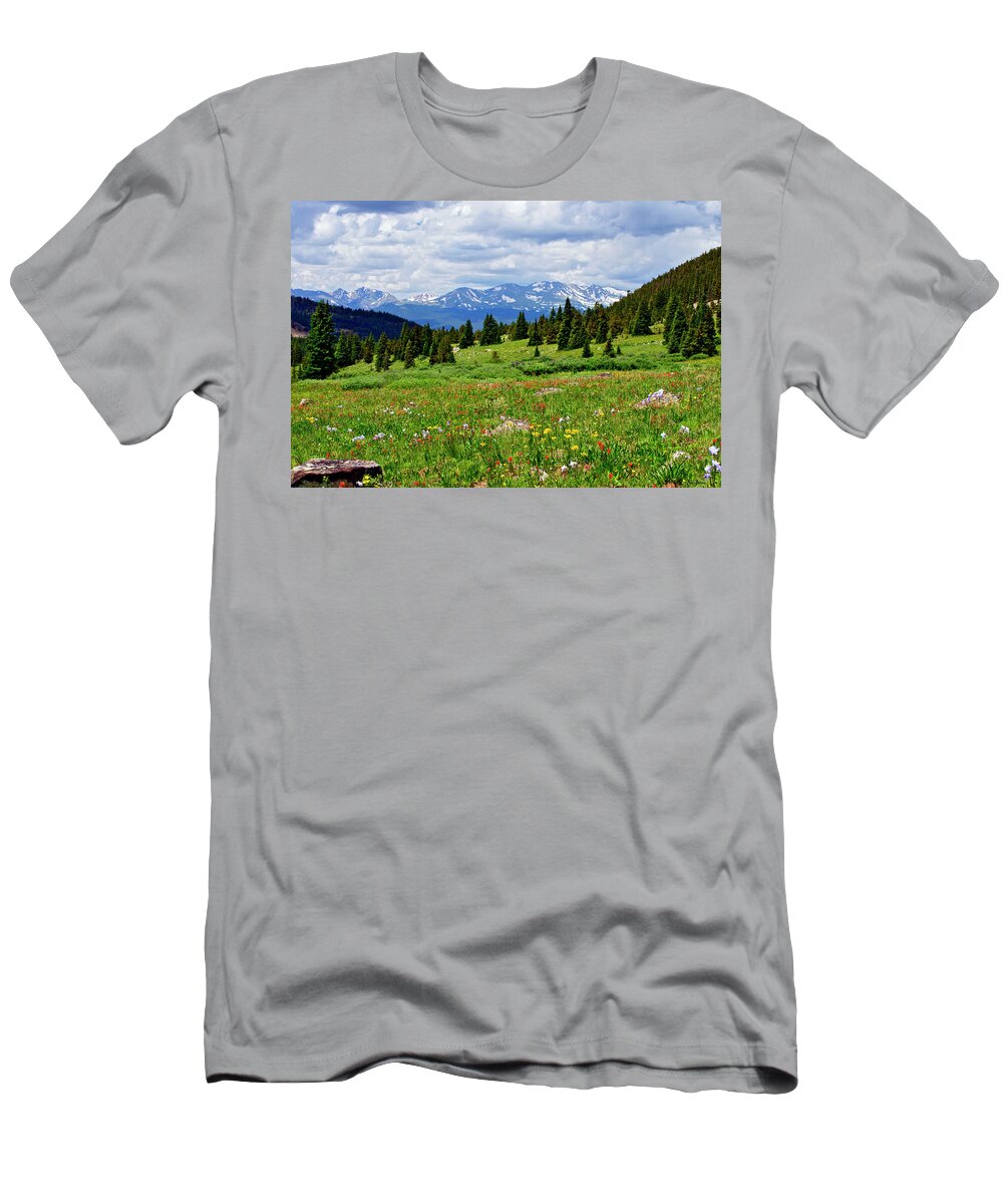 Rocky Mountains T-Shirt featuring the photograph Massive Backdrop by Jeremy Rhoades