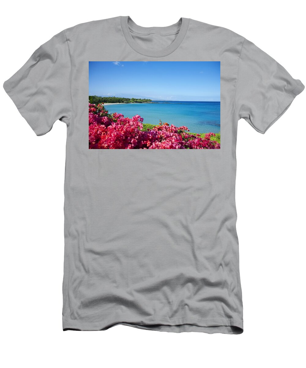 Aqua T-Shirt featuring the photograph Mauna Kea Beach II by Ron Dahlquist - Printscapes