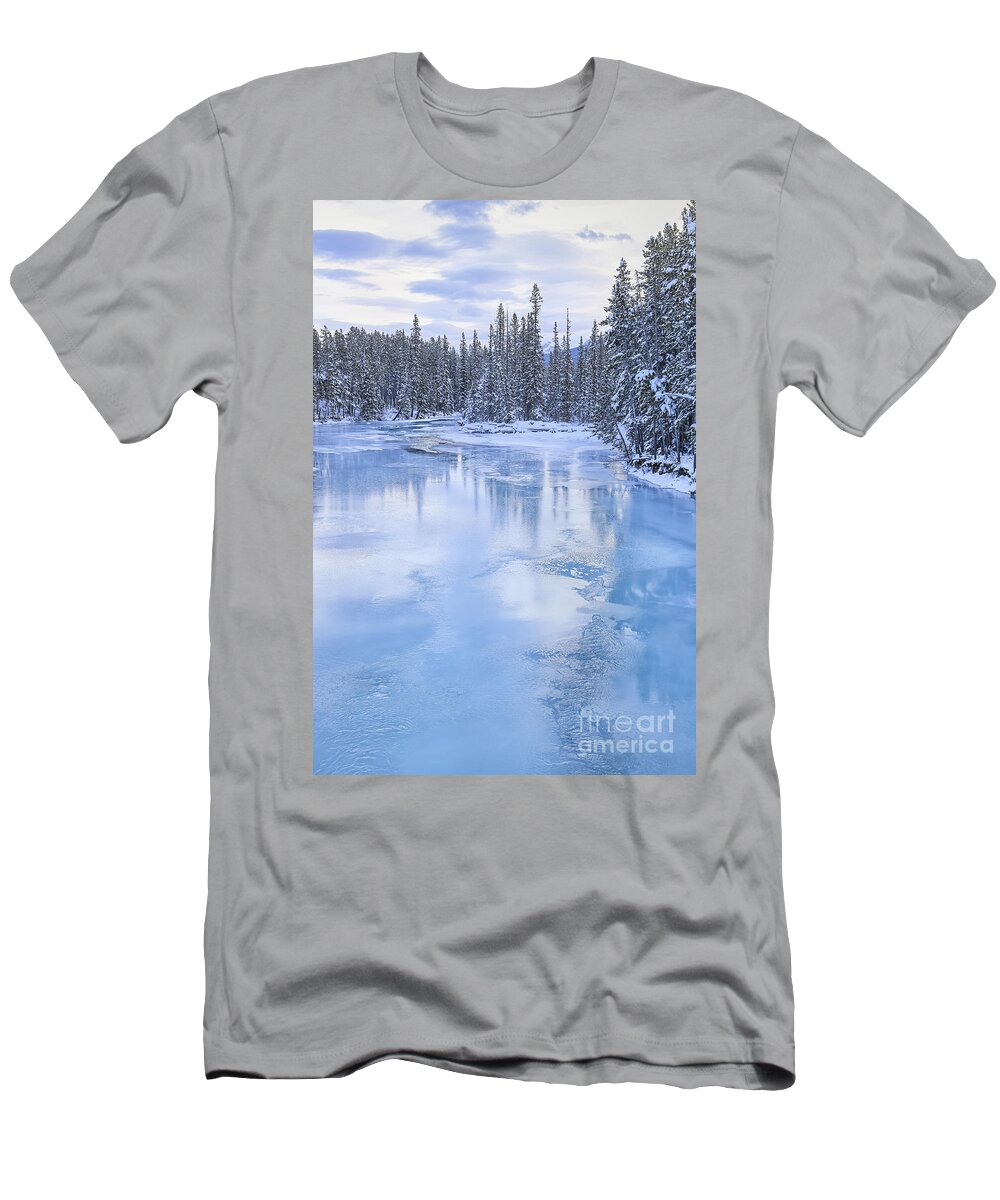 Banff T-Shirt featuring the photograph Melt Away by Evelina Kremsdorf
