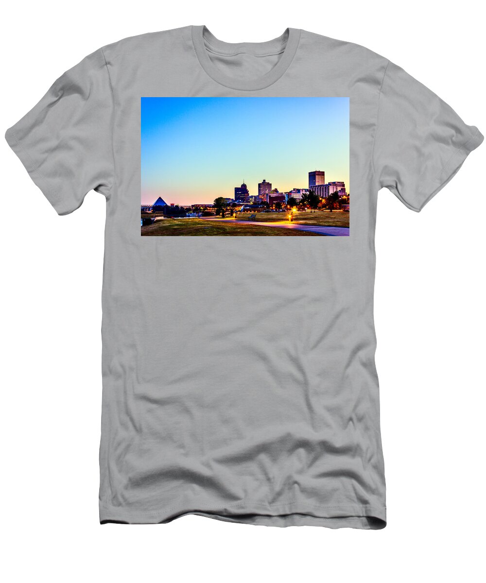 Memphis T-Shirt featuring the photograph Memphis Morning - Bluff City - Tennessee by Barry Jones