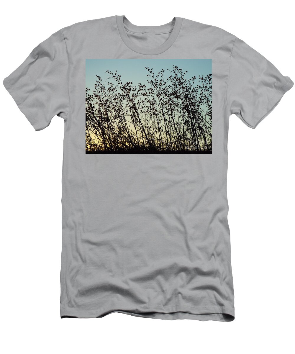 Sunset T-Shirt featuring the photograph Mid Winter Silhouette by Caryl J Bohn
