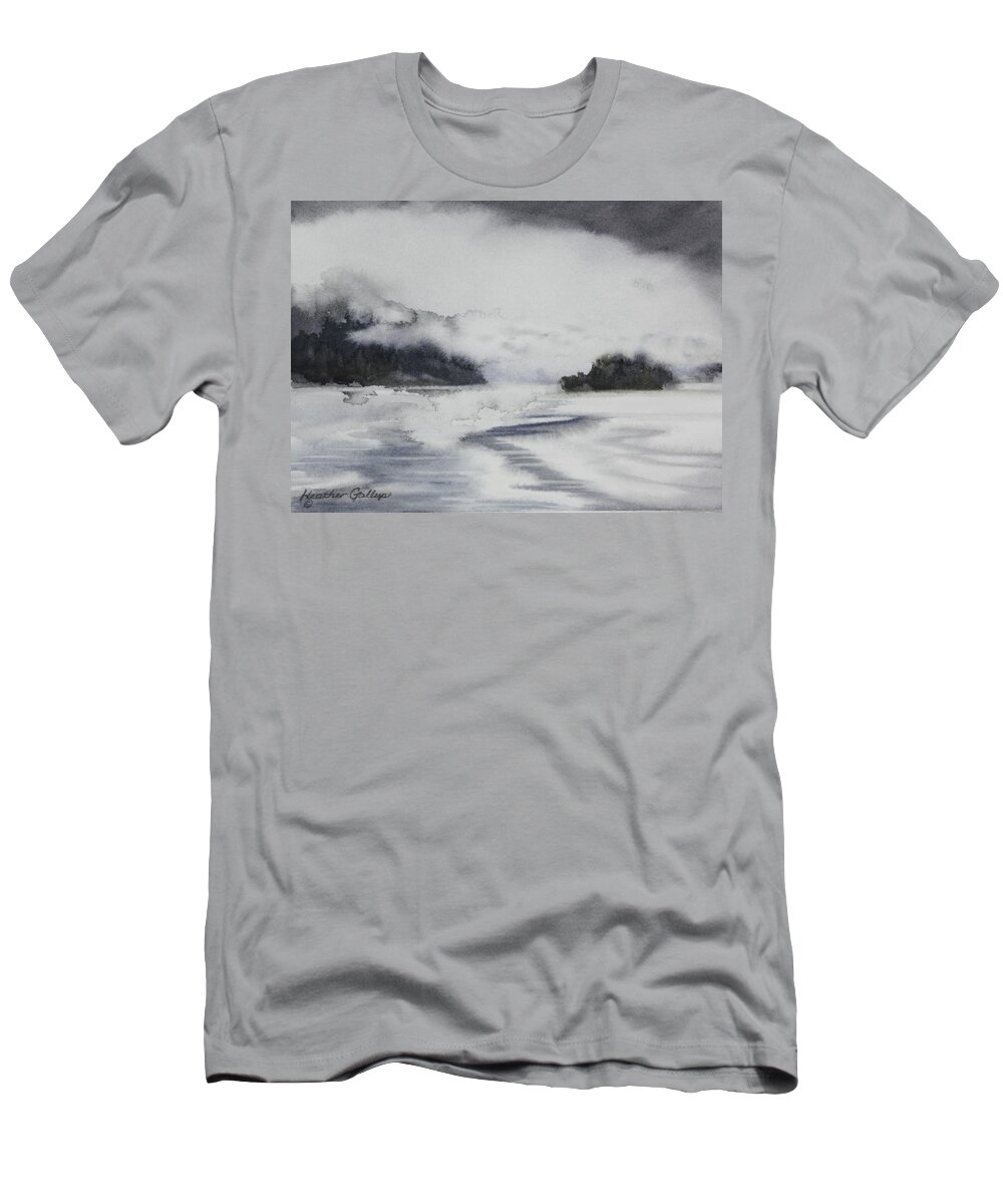 Mist T-Shirt featuring the painting Mist and Fog by Heather Gallup