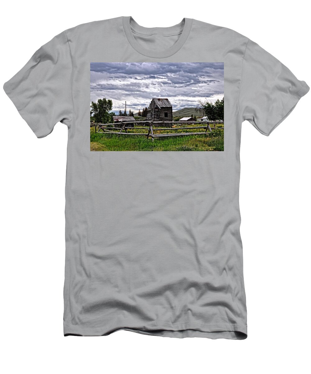 Cabin T-Shirt featuring the photograph Montana by Image Takers Photography LLC