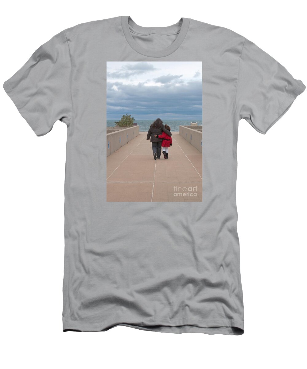 Mother T-Shirt featuring the photograph Mother Daughter Moment by Ann Horn