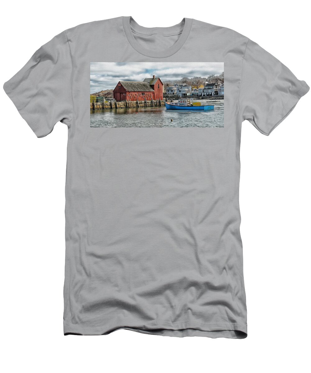 Motif #1 T-Shirt featuring the photograph Motif #1 Watches Over the Amie V1 by Liz Mackney