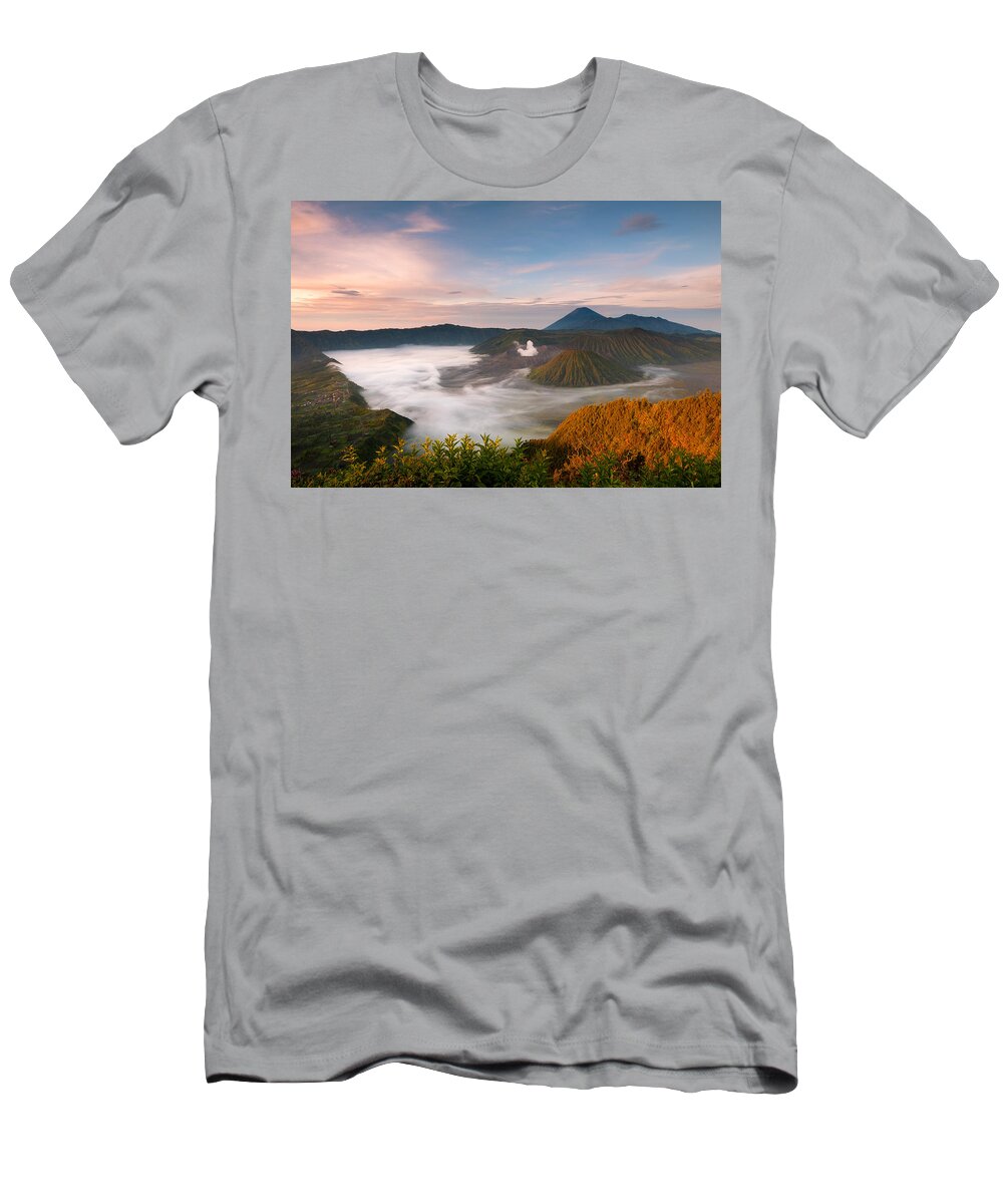 Mount Bromo T-Shirt featuring the photograph Mount Bromo Sunrise by Andrew Kumler