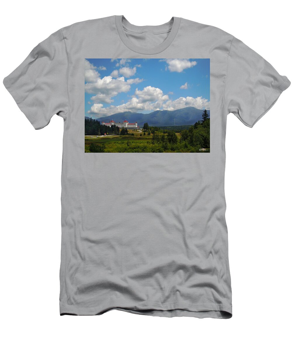 Landscape T-Shirt featuring the photograph Mount Washington Hotel by Nancy Griswold