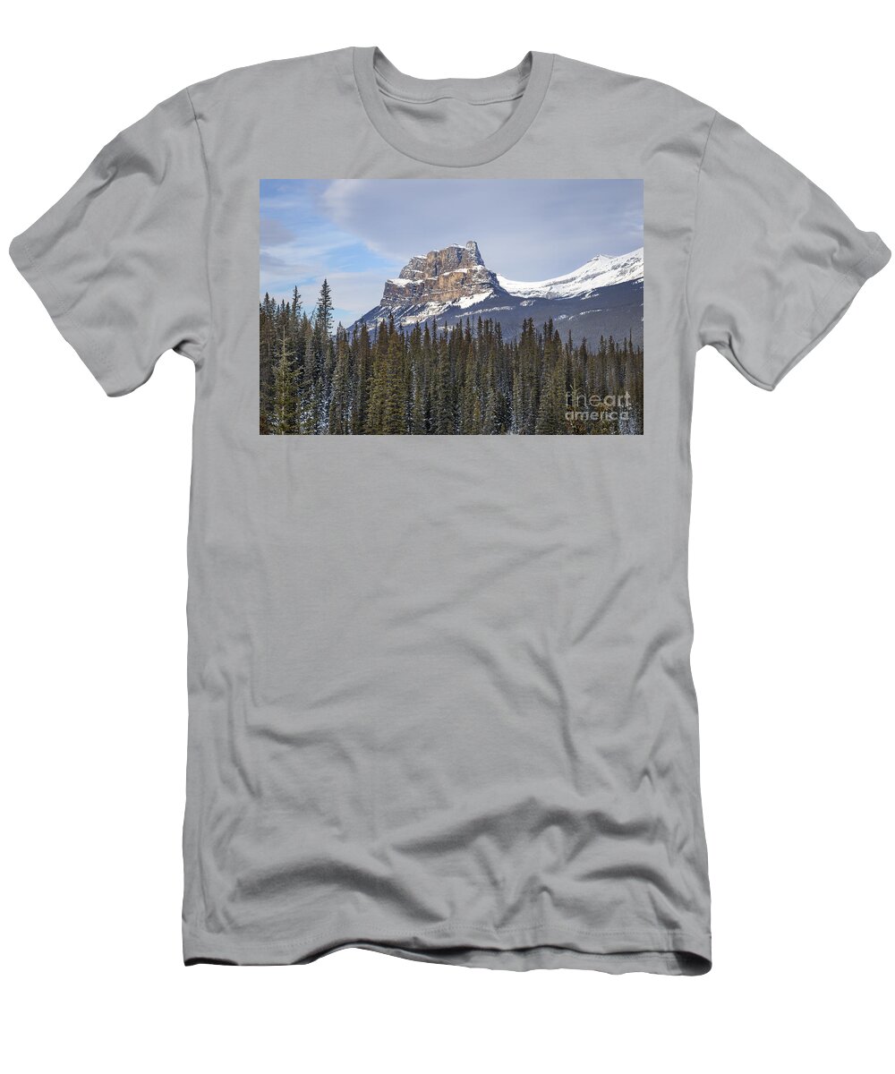 Banff T-Shirt featuring the photograph Mountain View by Evelina Kremsdorf