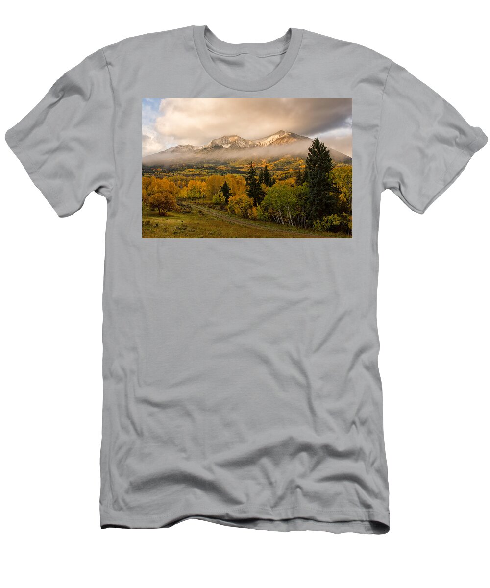 Capitol Peak T-Shirt featuring the photograph Mt Sopris in Carbondale Colorado by Ronda Kimbrow
