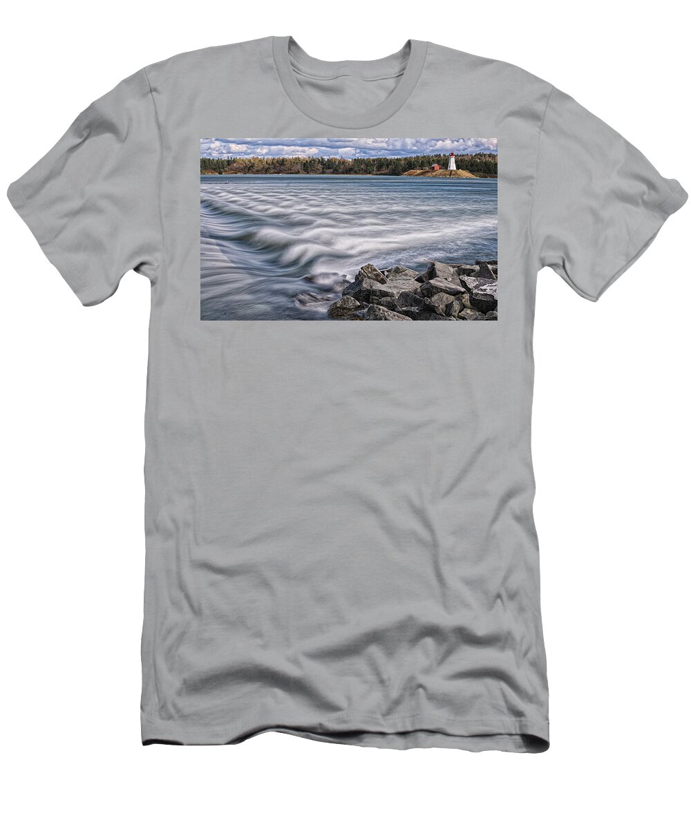 Lighthouse T-Shirt featuring the photograph Mulholland Point Lighthouse by Marty Saccone