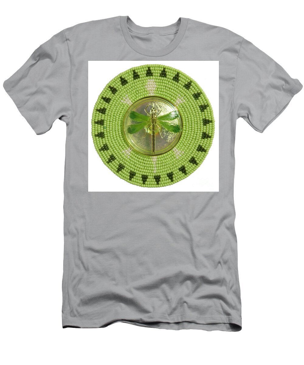 Dragonfly T-Shirt featuring the digital art Medallion by Douglas Limon