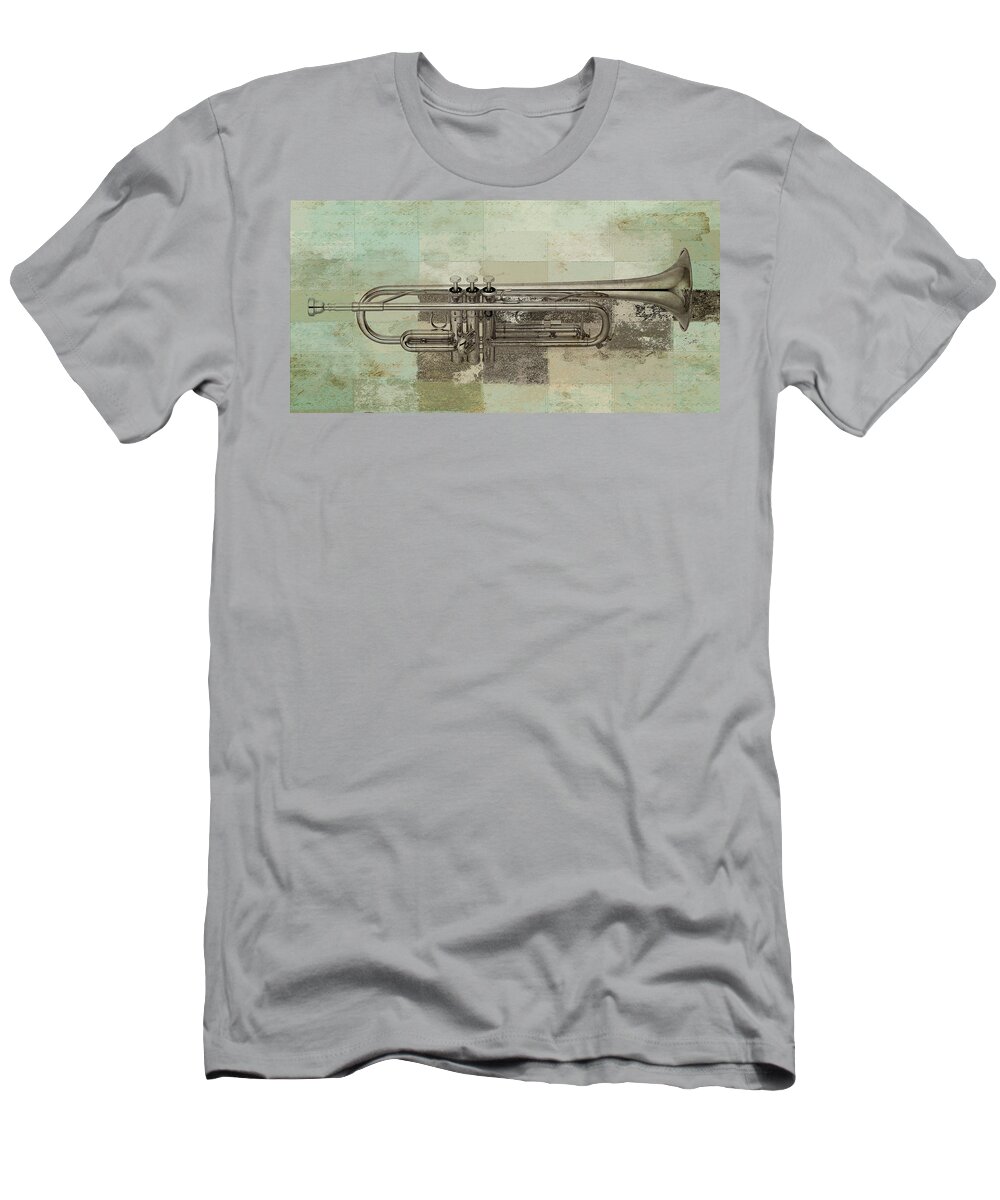 Music T-Shirt featuring the digital art Musikalis - j0730770140 by Variance Collections