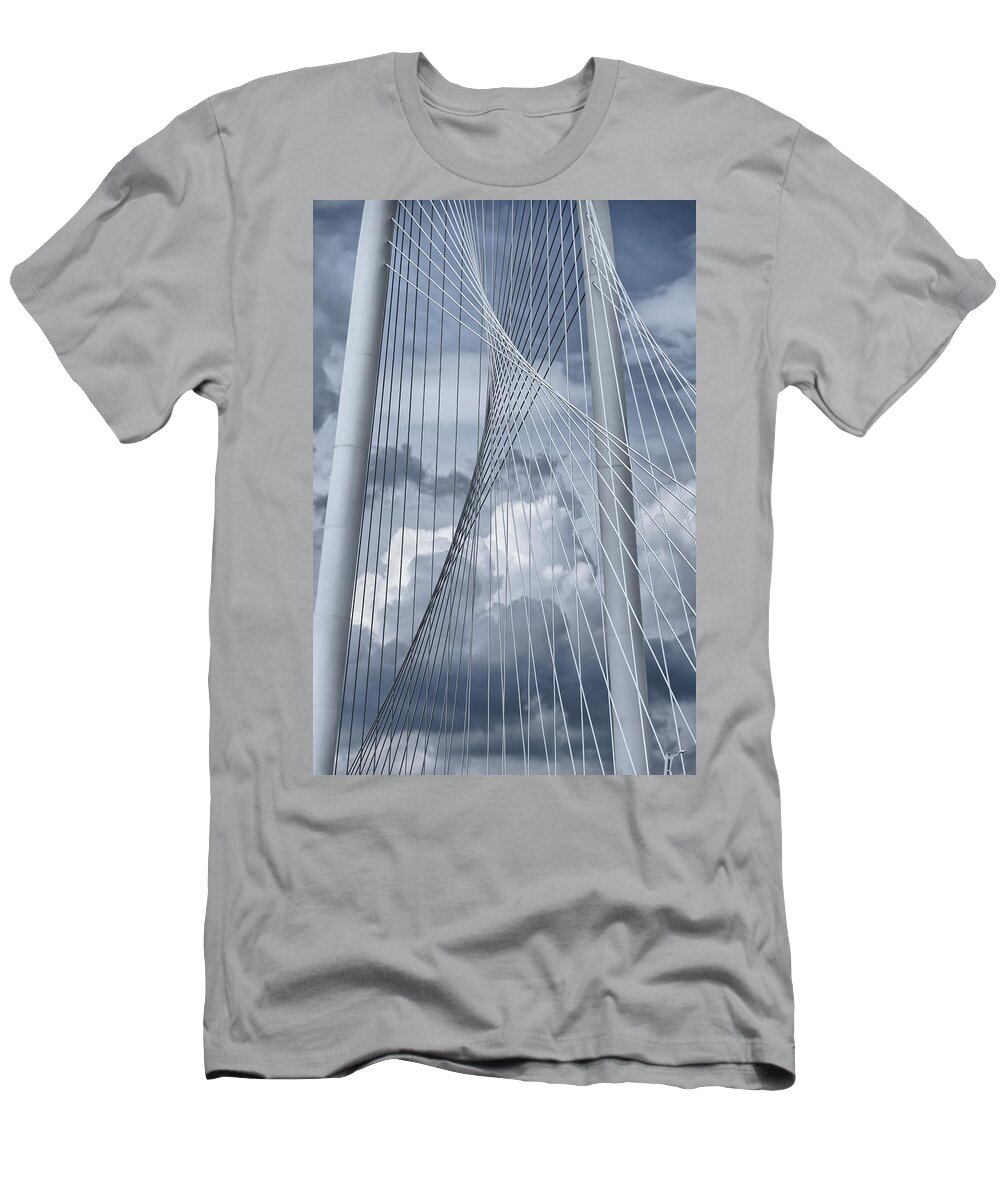 Bridge T-Shirt featuring the photograph New Skyline Bridge by Joan Carroll