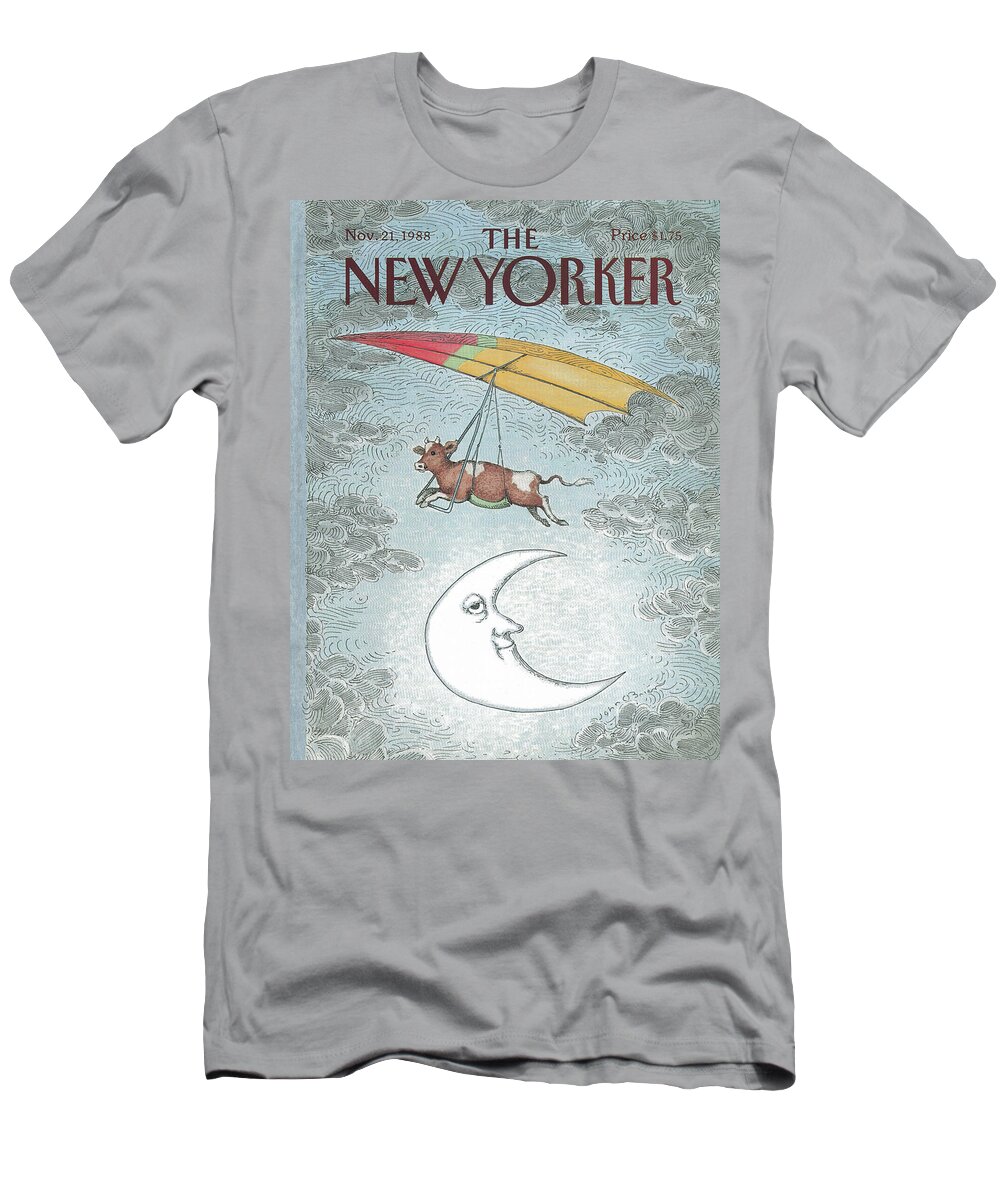 Animals T-Shirt featuring the painting New Yorker November 21st, 1988 by John O'Brien
