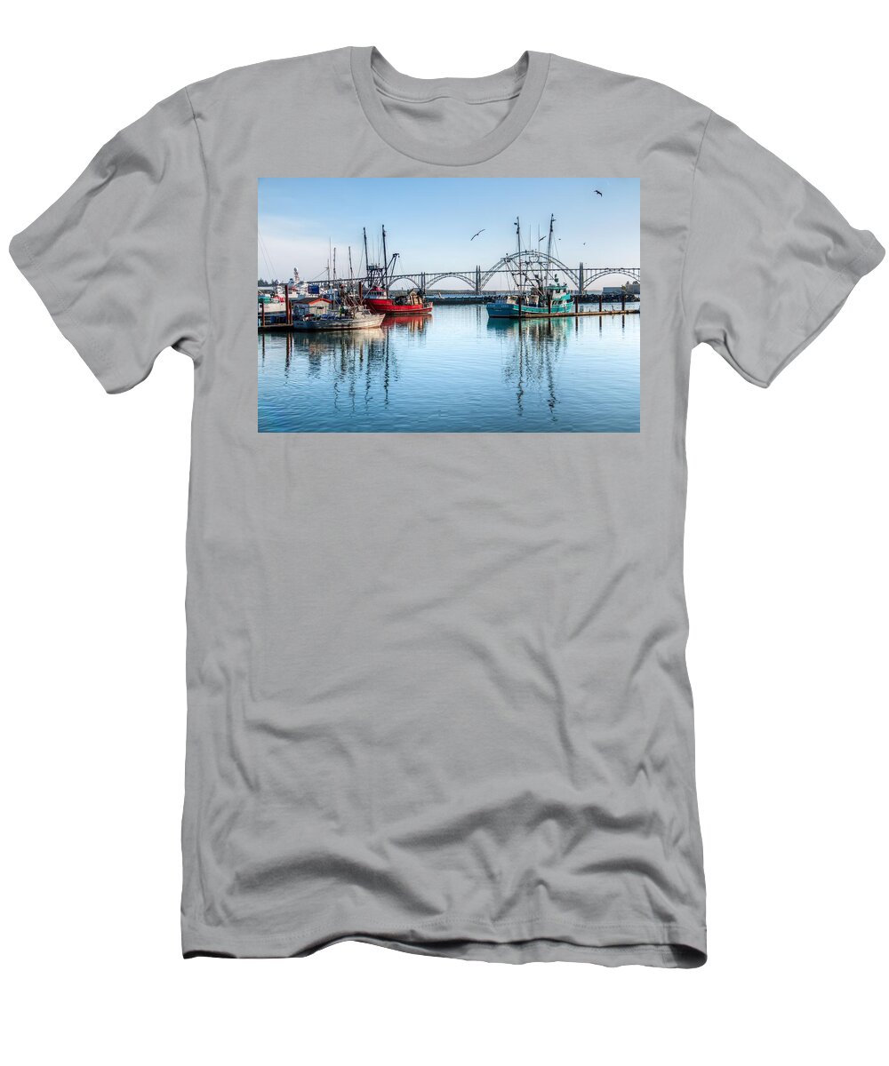Water T-Shirt featuring the photograph Newport Harbor 0074 by Kristina Rinell
