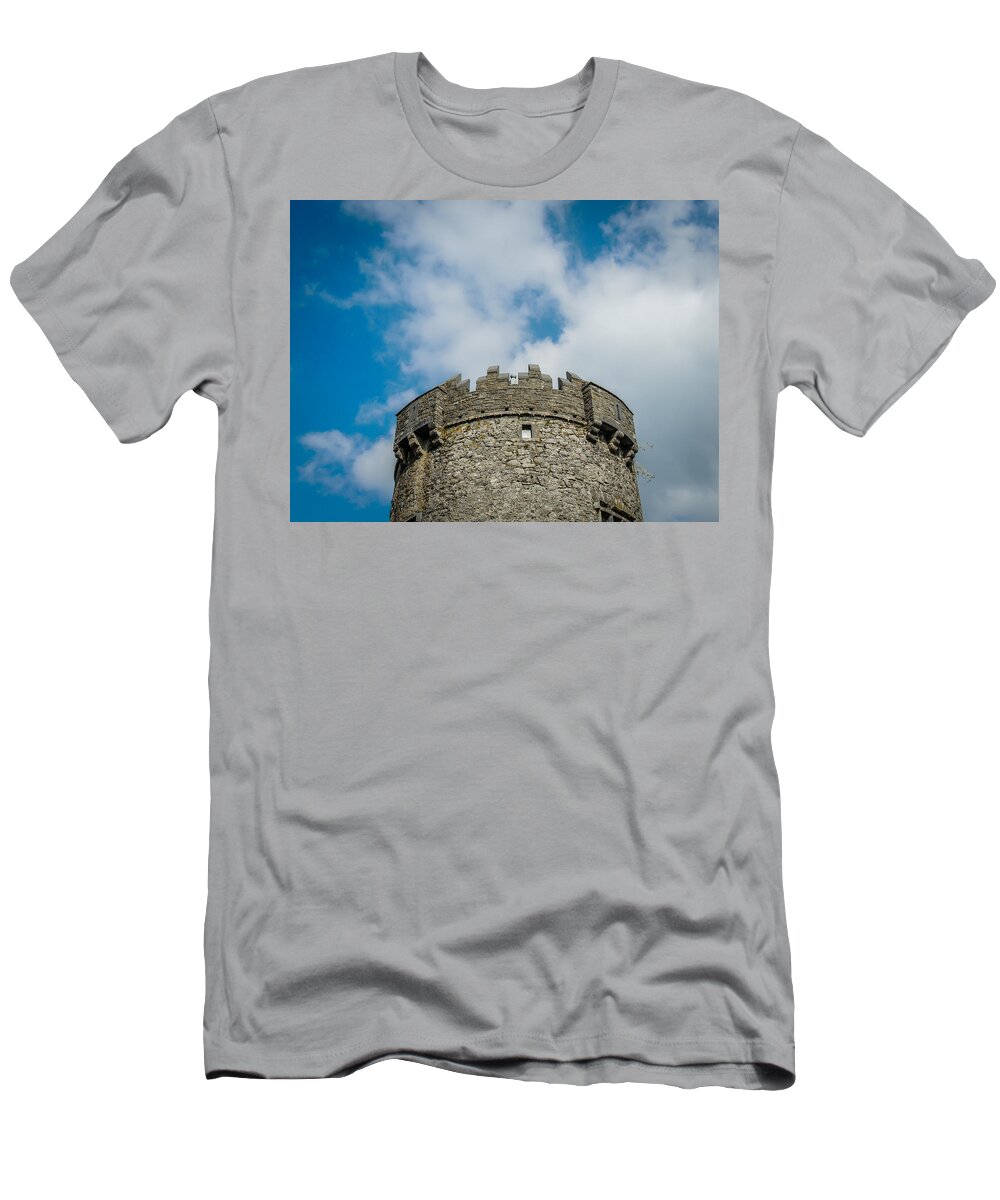 16th Century T-Shirt featuring the photograph Newtown Castle Tower in Ireland's Burren Region by James Truett