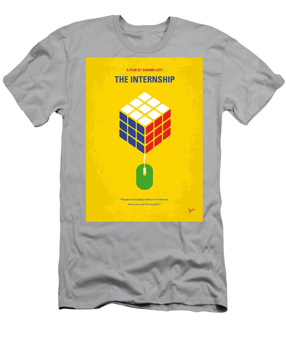 The Internship T-Shirt featuring the digital art No215 My The Internship minimal movie poster by Chungkong Art