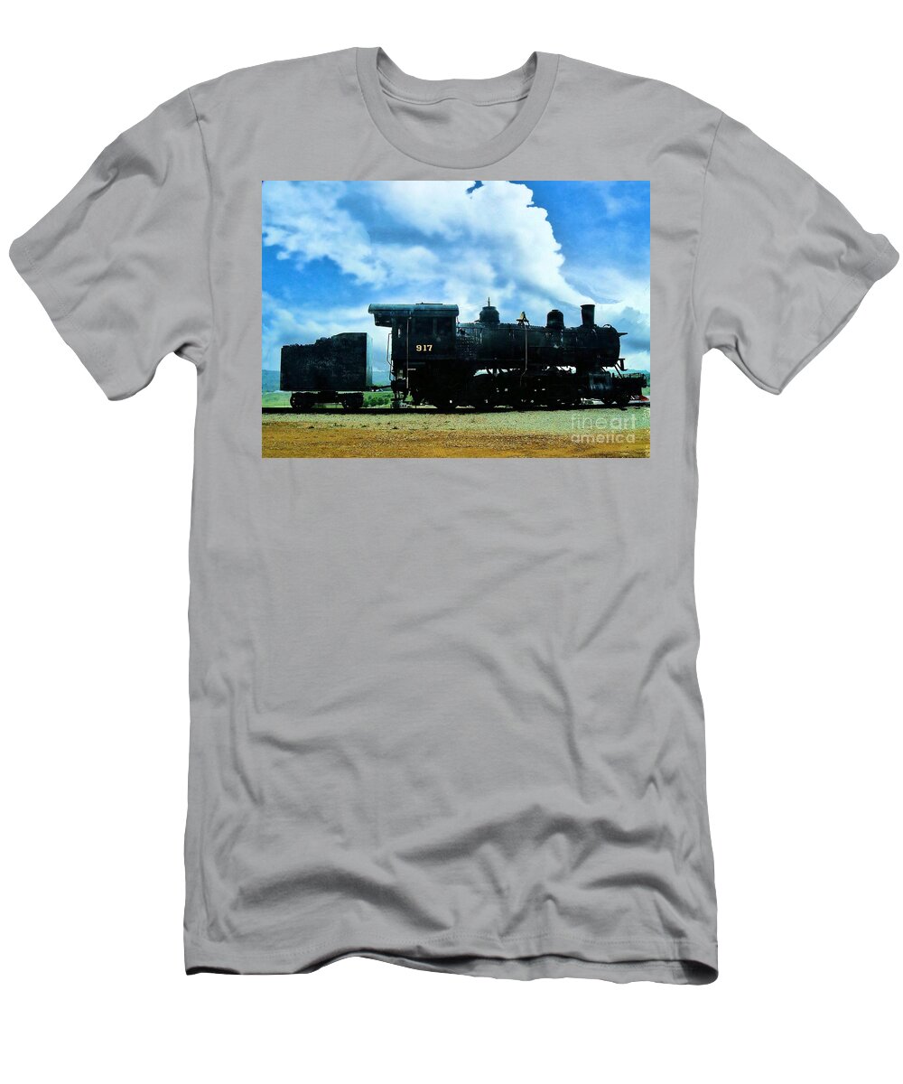 Norfolk & Western T-Shirt featuring the photograph Norfolk Western Steam Locomotive 917 by Janette Boyd