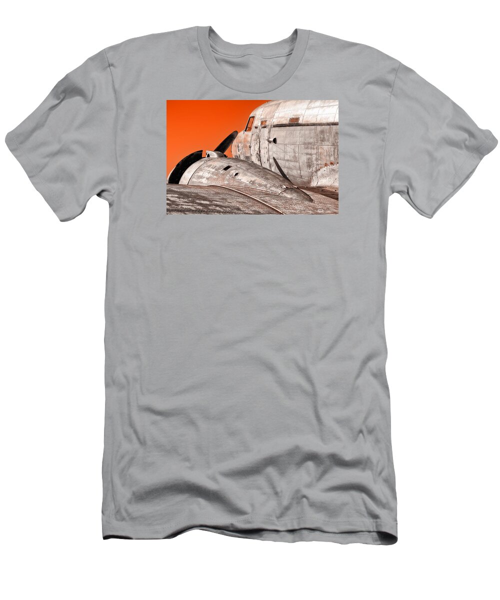 Dc-3 T-Shirt featuring the photograph Old Bird by Daniel George