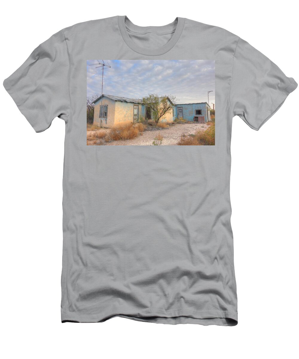 Old House T-Shirt featuring the photograph Old House in Ft. Stockton Muted Colors by Lanita Williams