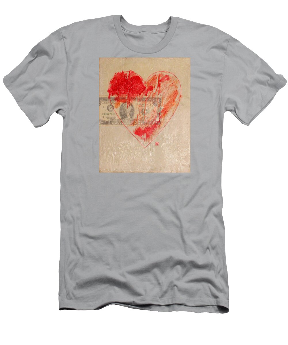 2009 T-Shirt featuring the painting One Series 4 - Misery is a Company by Will Felix