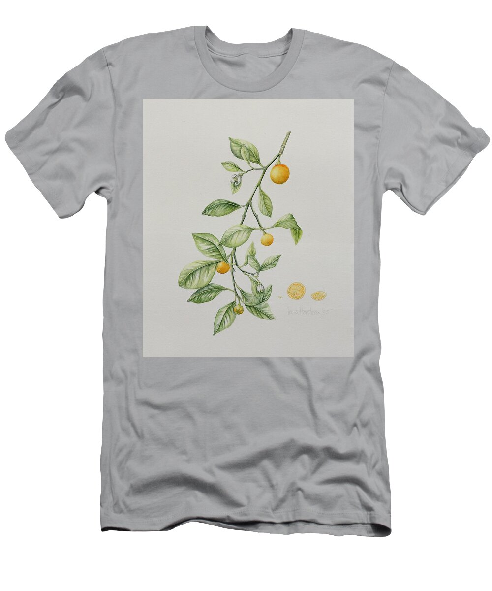 Section;blossom T-Shirt featuring the painting Ornamental Orange by Iona Hordern