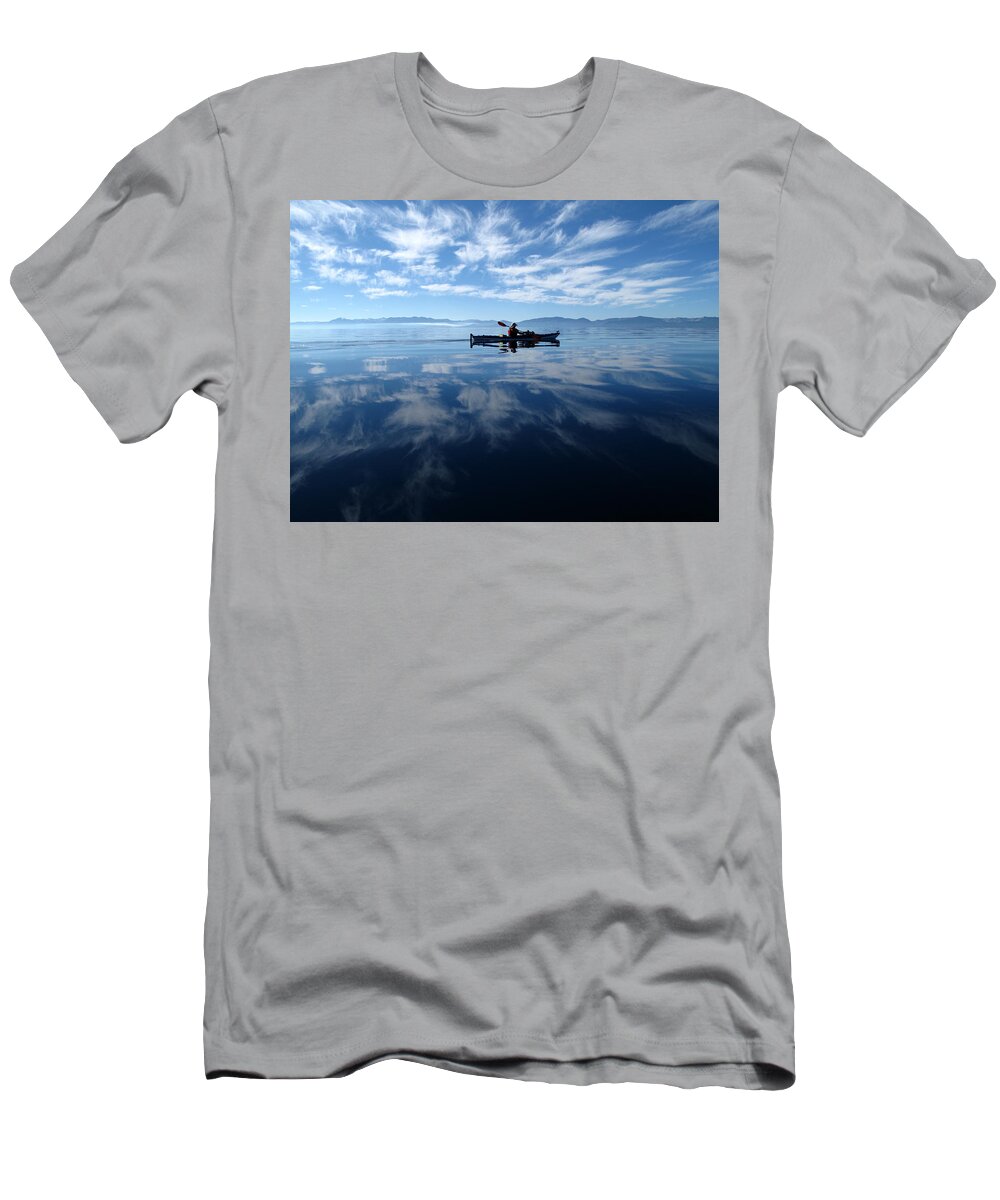 Kayaking T-Shirt featuring the photograph Paddling in the Clouds by Dianne Phelps