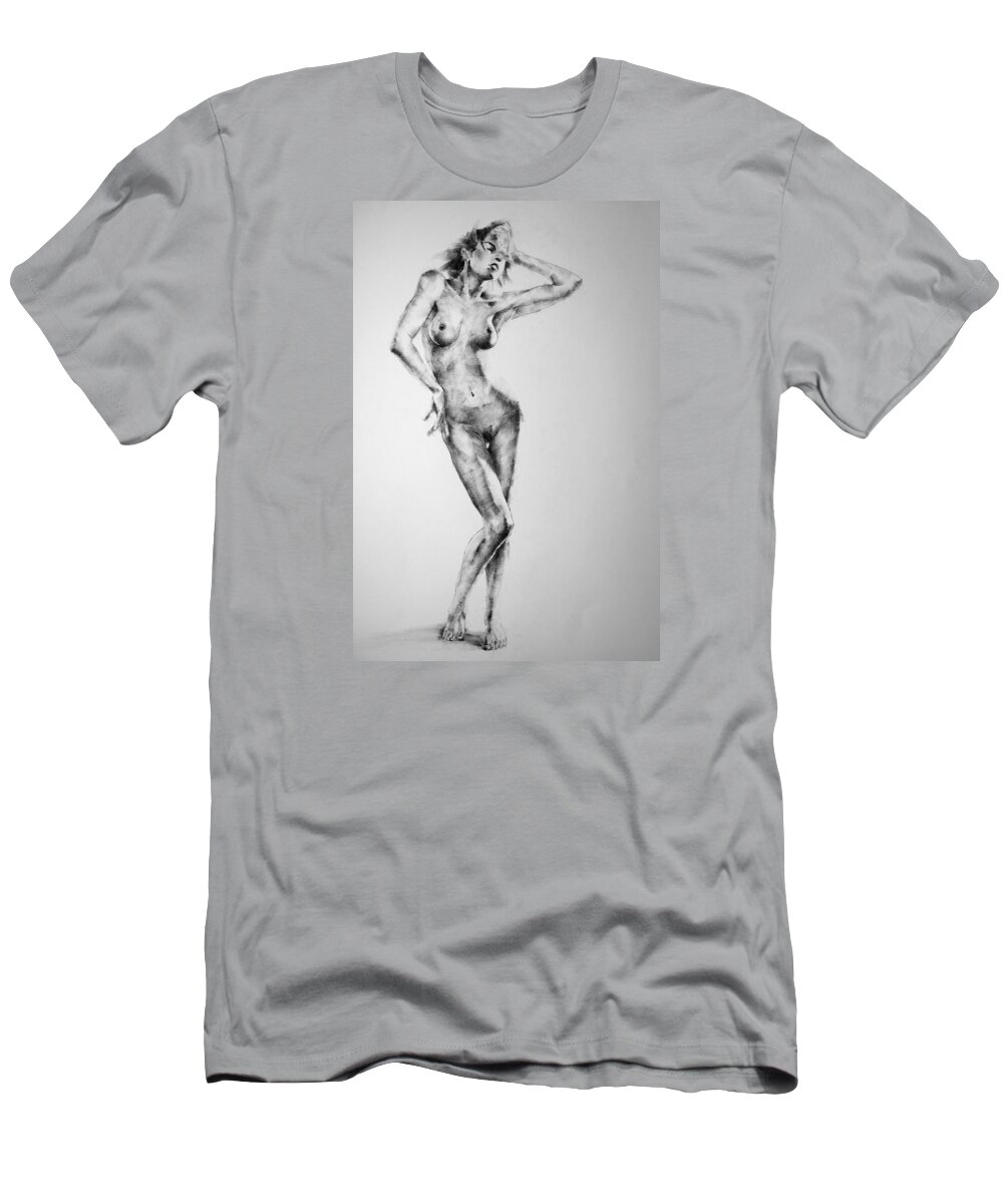Erotic T-Shirt featuring the drawing Page 10 by Dimitar Hristov