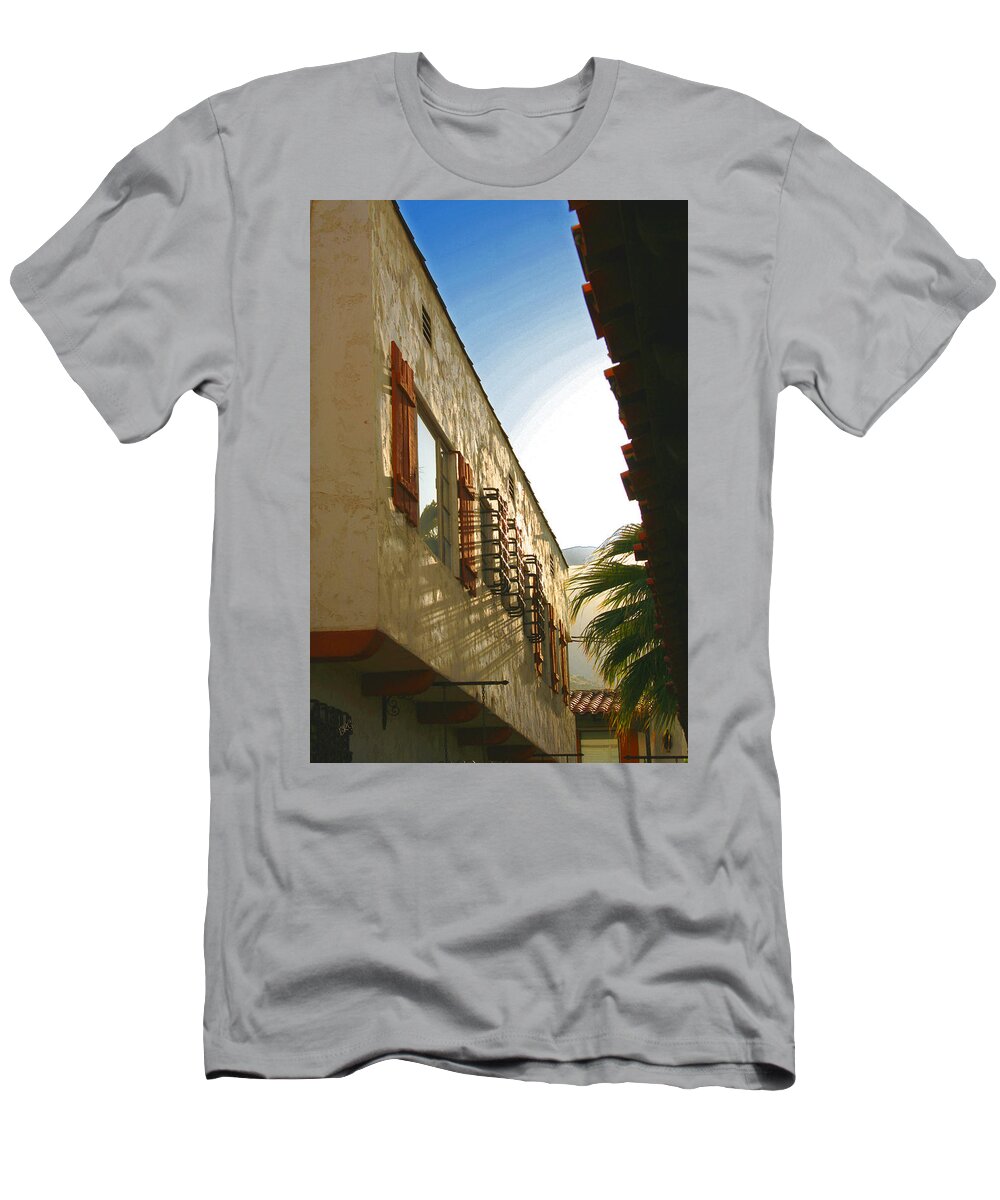 Architectural Detail T-Shirt featuring the photograph Palm Springs Sky by Ben and Raisa Gertsberg