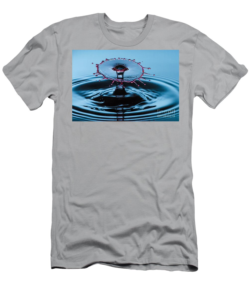 Water T-Shirt featuring the photograph Pancake Water Splash by Anthony Sacco
