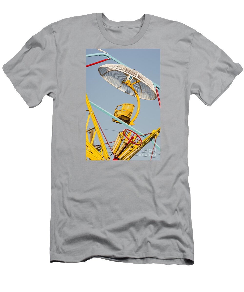 Carnival Ride T-Shirt featuring the photograph Parachute Carnival Ride by Imagery by Charly