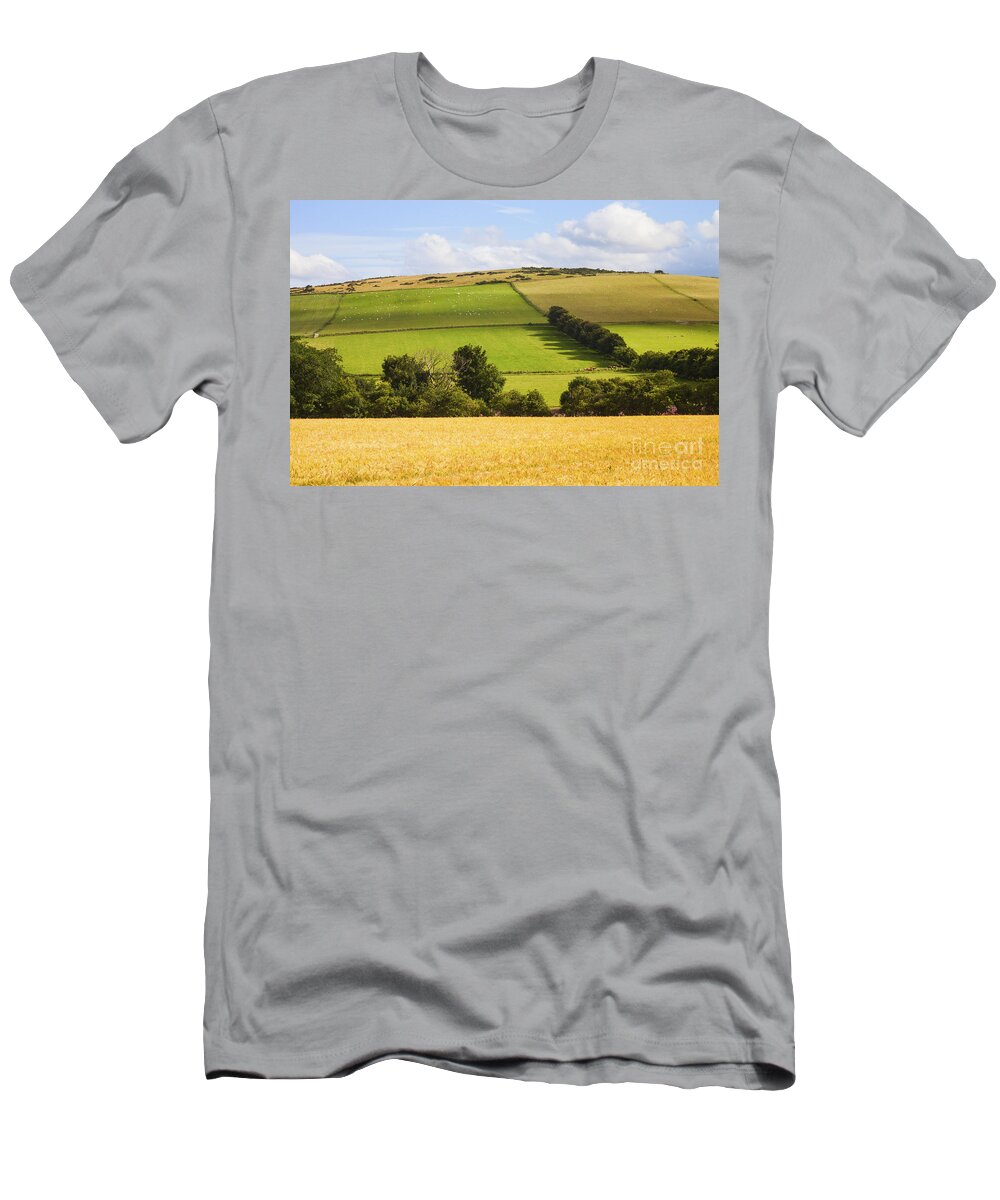 Agriculture T-Shirt featuring the photograph Pastoral Scene by Diane Macdonald