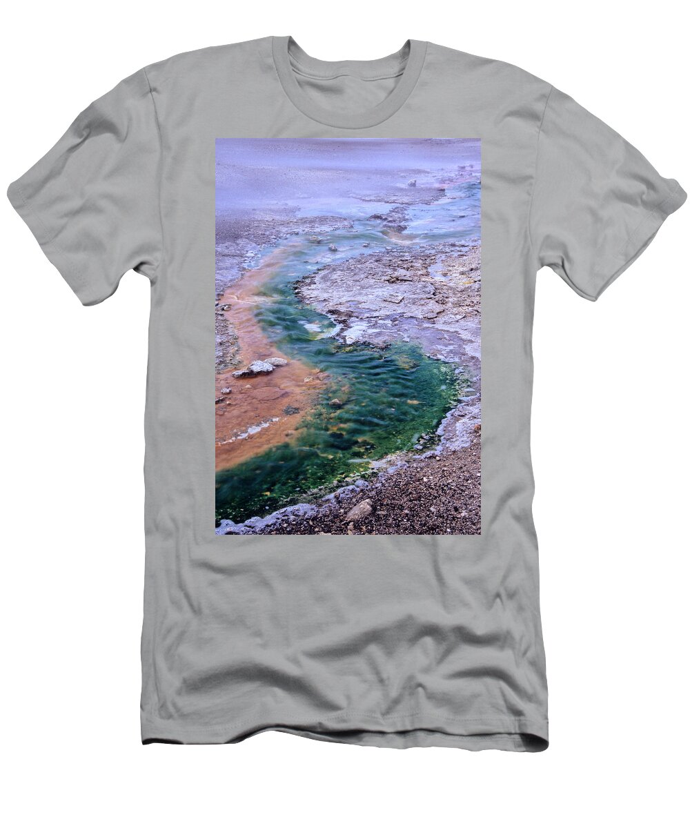 Yellowstone T-Shirt featuring the photograph Patterns In Yellowstone5 by Sharon M Connolly