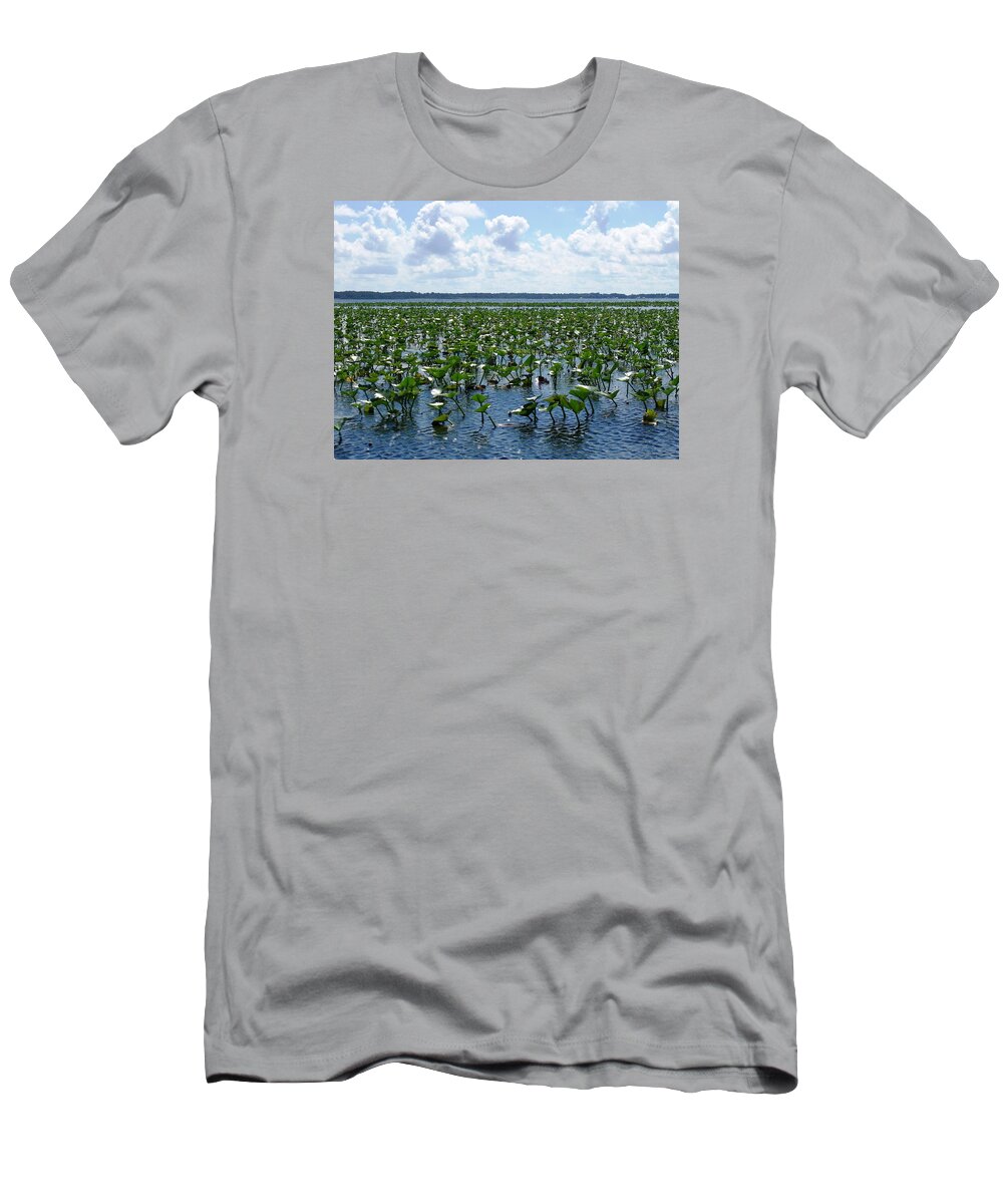 Florida T-Shirt featuring the photograph Peace on the Lake by Lindsey Floyd