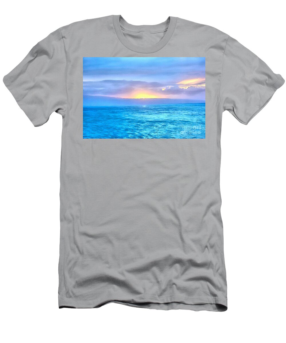 Sunset T-Shirt featuring the photograph Peaceful Ending by Krissy Katsimbras