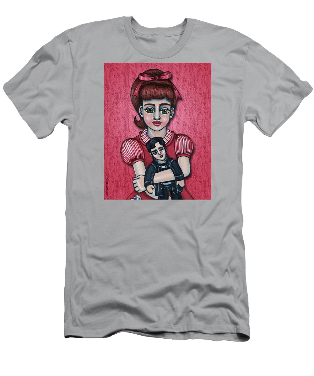 1950s T-Shirt featuring the painting Peggy Sue by Victoria De Almeida