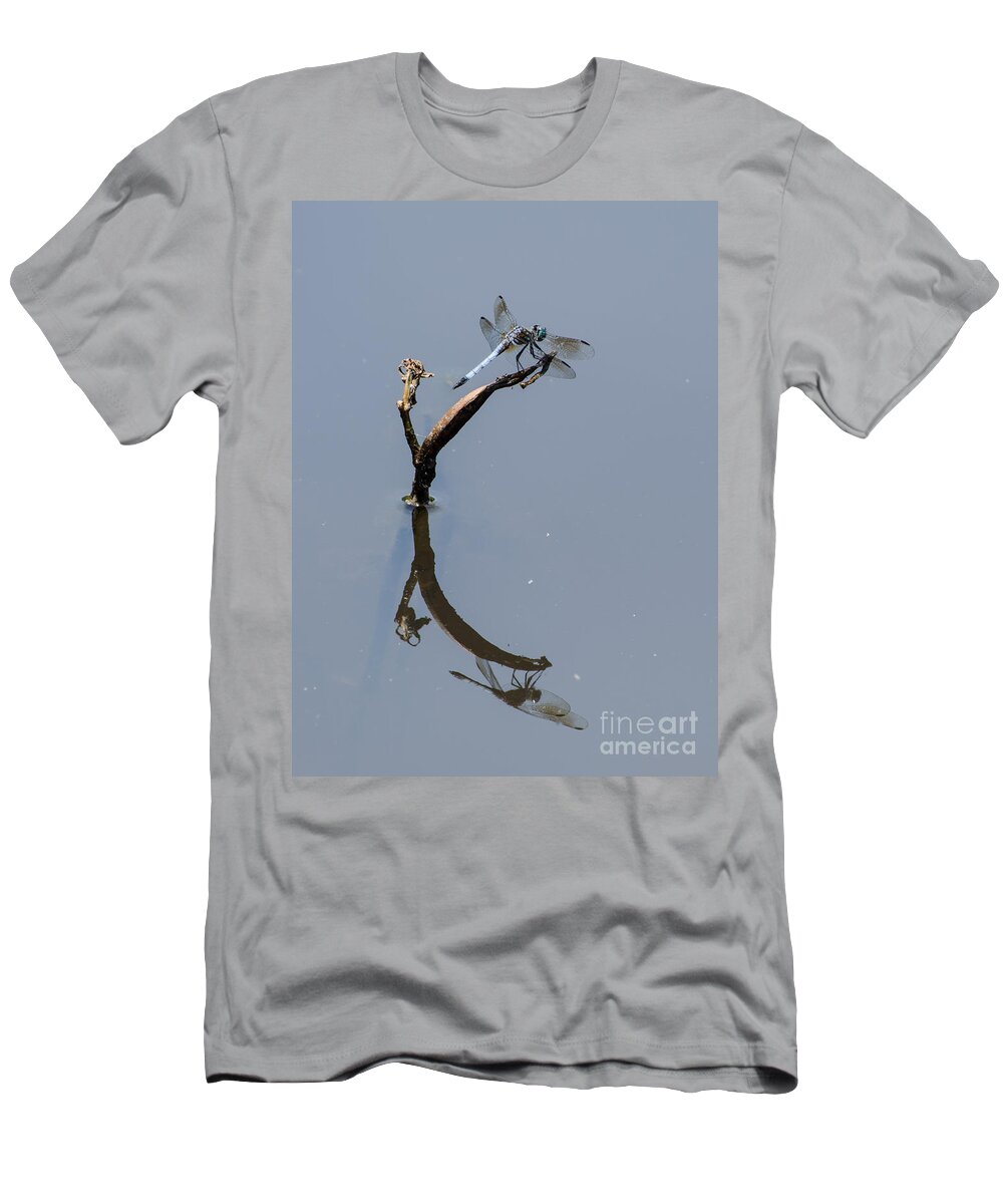 Insect T-Shirt featuring the photograph Perfect Reflection by Donna Brown