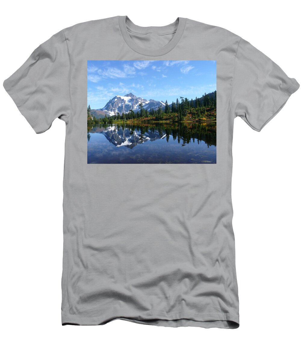 Mount Shuksan T-Shirt featuring the photograph Picture Lake by Priya Ghose