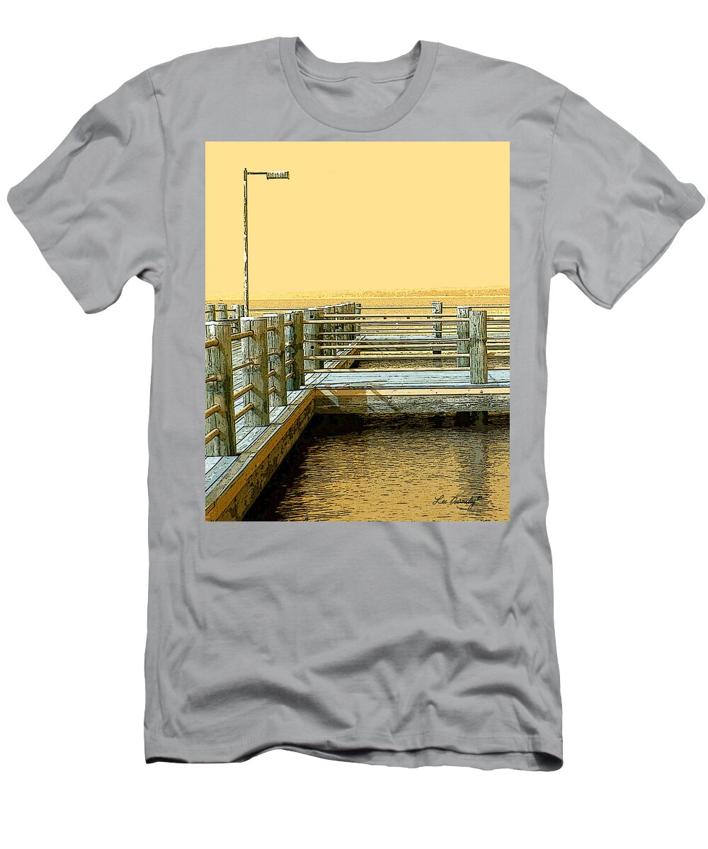 Pier T-Shirt featuring the photograph Pier 2 Image A by Lee Owenby