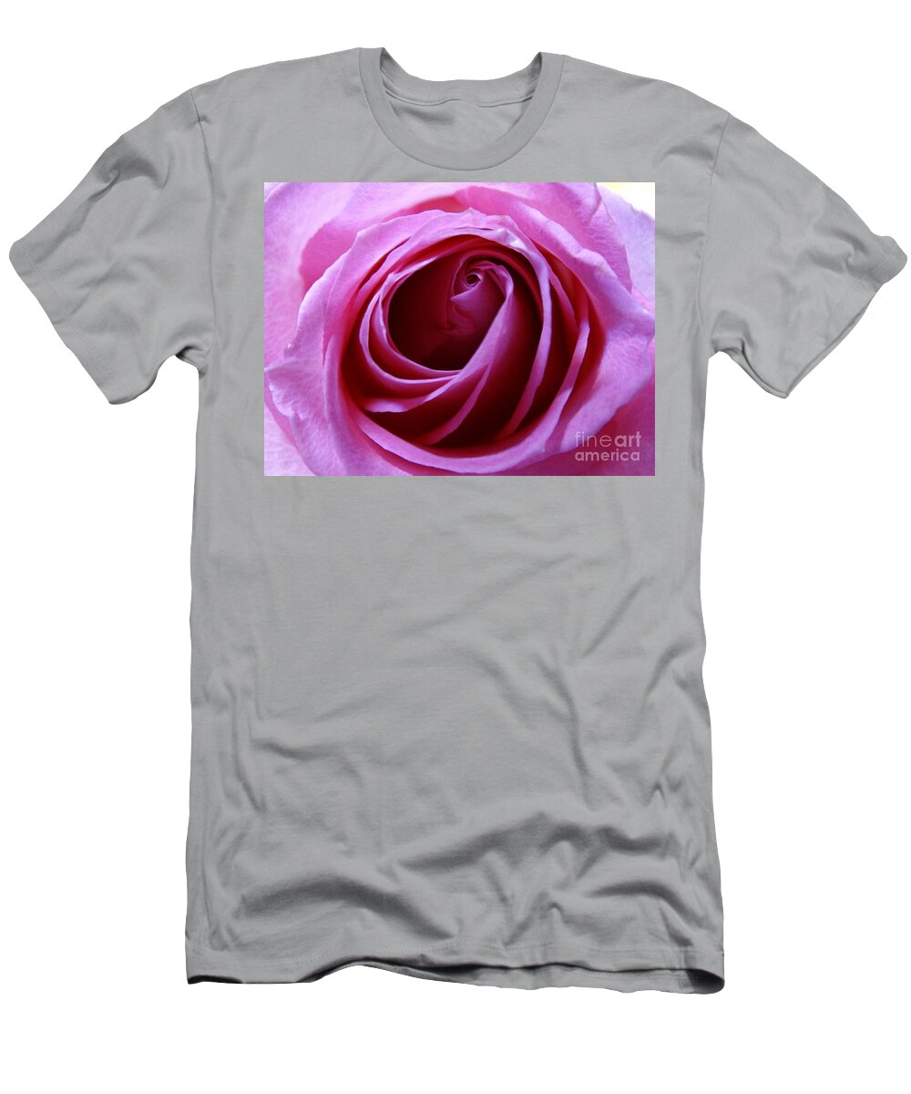 Rose T-Shirt featuring the photograph Pink Rose by Joseph Baril