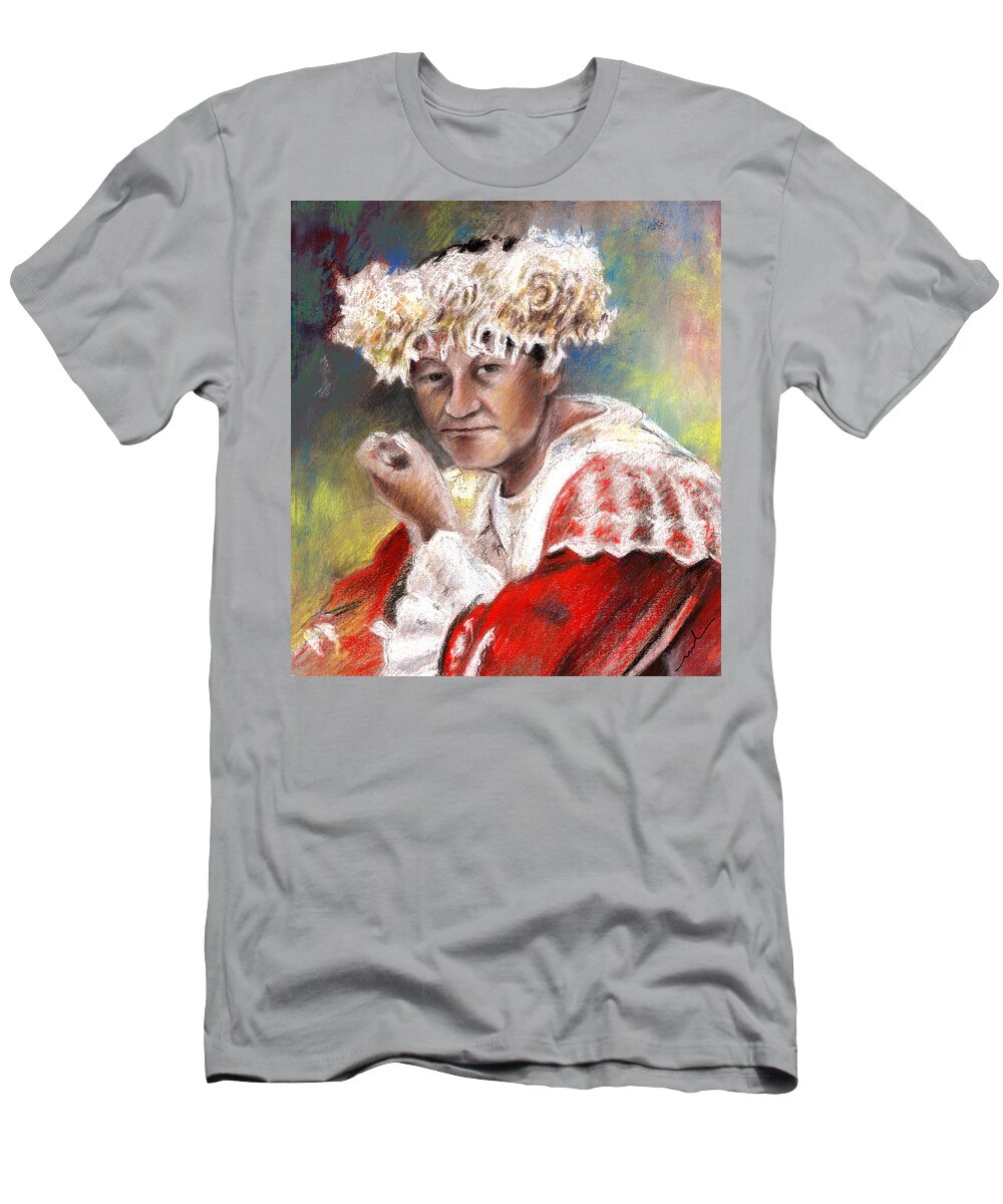 Travel T-Shirt featuring the painting Polynesian Woman by Miki De Goodaboom